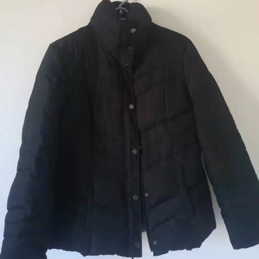 Black Winter Puffer Coat